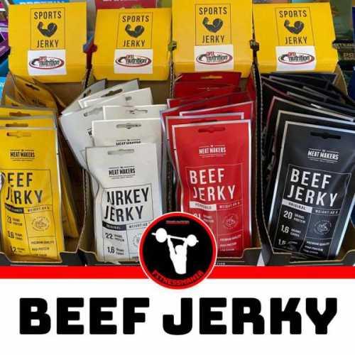 BEEF JERKY - TURKEY JERKY - SPORTS JERKY- PRO NUTRITION